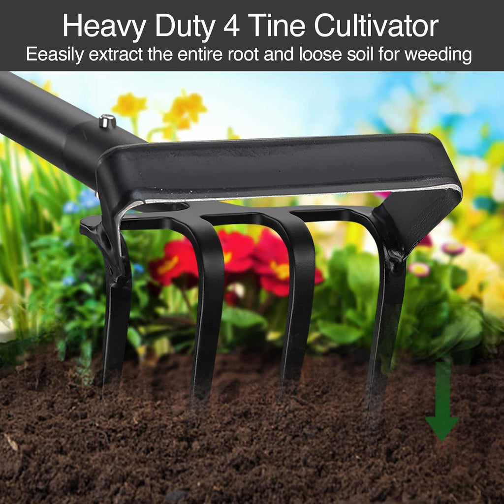 Oliynedy Stirrup Hoe Cultivator Garden Tool Heavy Duty,Scuffle Loop Action Hoe Weeding Gardening Hand Tools for Women