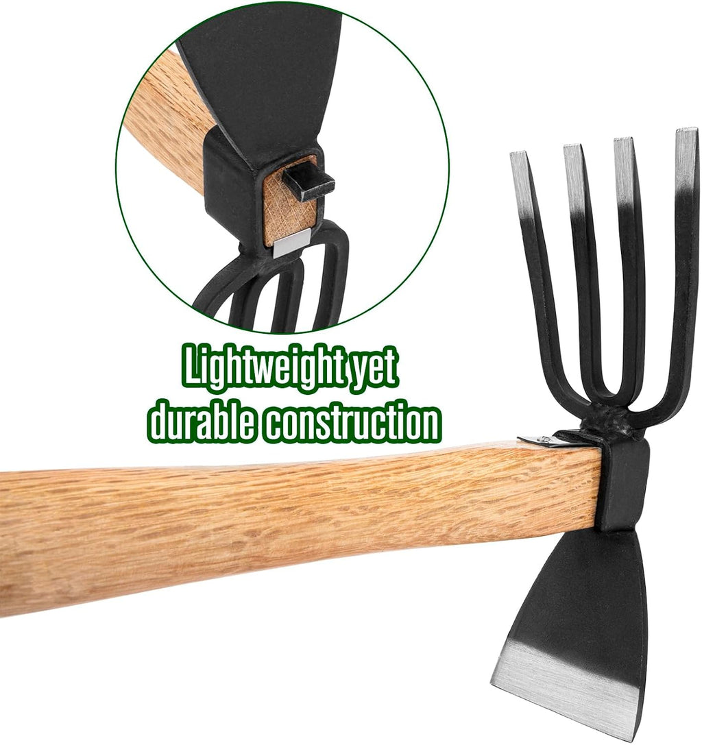 Hoe Garden Tool, Japanese Weeding Hoe - Hoe Cultivator 2 in 1 Hand Garden Tools for Gardening Planting