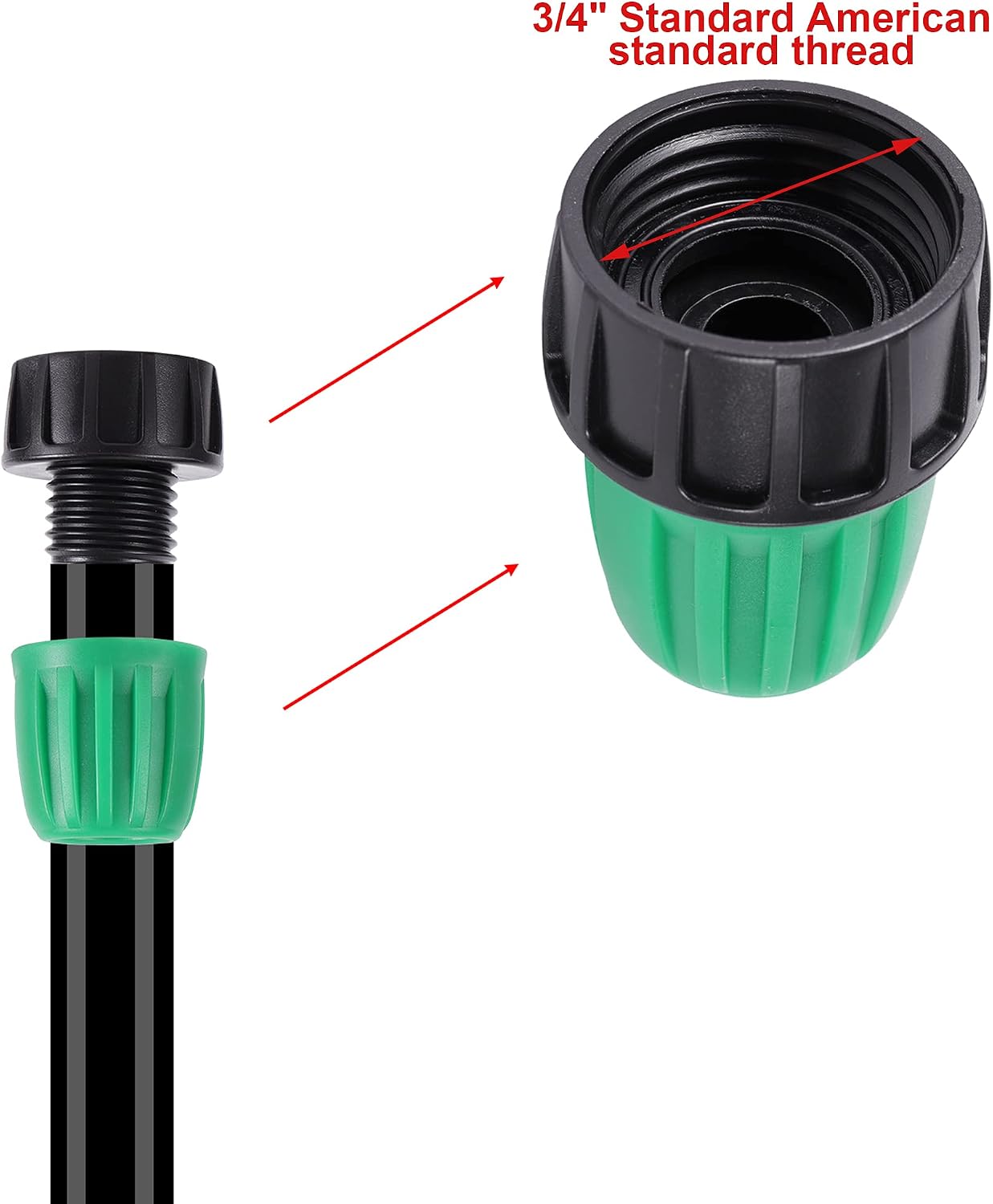 52 FT 1/2”PVC Garden Irrigation Tubing Hose（OD:16mm,ID:12mm) | 1/2" Drip Irrigation Tubing Main Line Hose Tube with