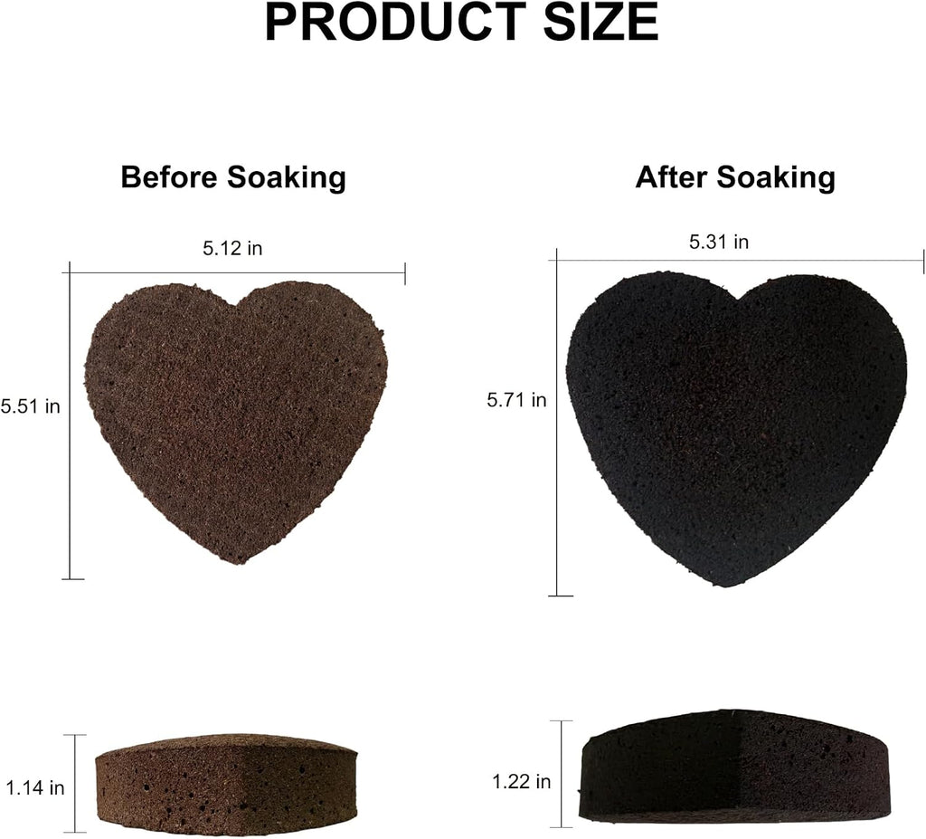 Seed Starter Plugs Kit, Plant Plugs with Tray & Decor Ornaments | Heart-Shaped Rooting Plugs for Seedling,Promotes