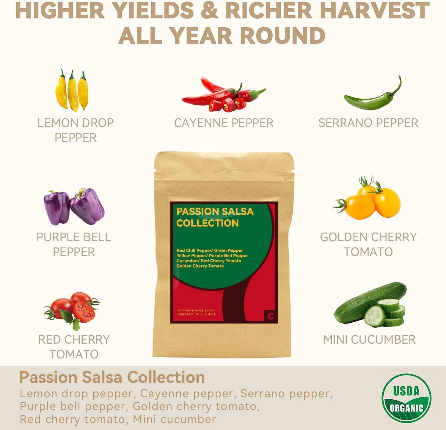 inbloom Passion Salsa Seed Pod Kit for AeroGarden, 12 Pods Hydroponic Supply with Vegetable Seeds of Red Chili,Green