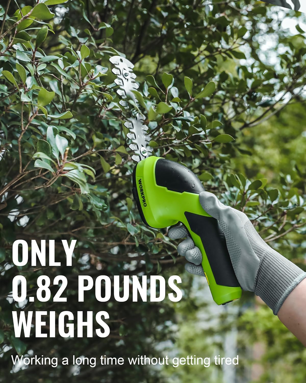 WORKPRO 7.2V Cordless Grass Shear & Shrubbery Trimmer | 5.9" Shrub Trimmer & 4.2" Grass Shear, 2.0Ah Rechargeable