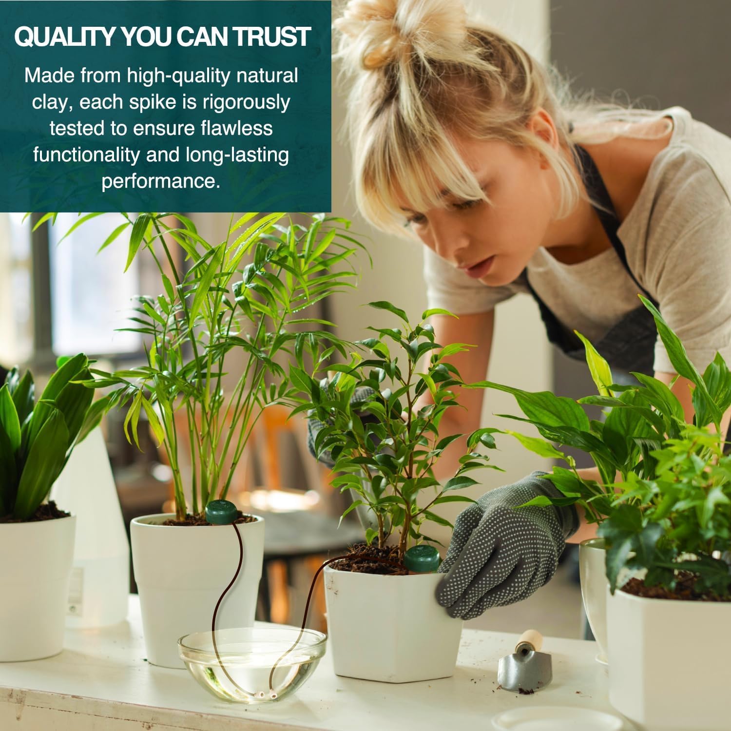Blumat Classic Self-Watering Stakes - Prevents Overwatering and Underwatering for Healthy Growth While You are Away