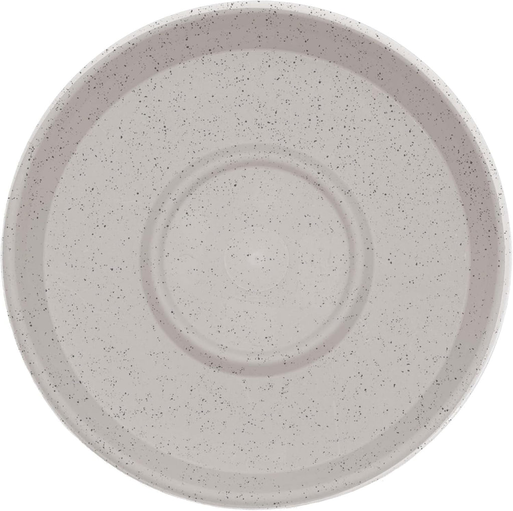 Bloem Terra Plastic Saucer Tray for 14" Terra Planter, Vanilla Bean, 2-Pack