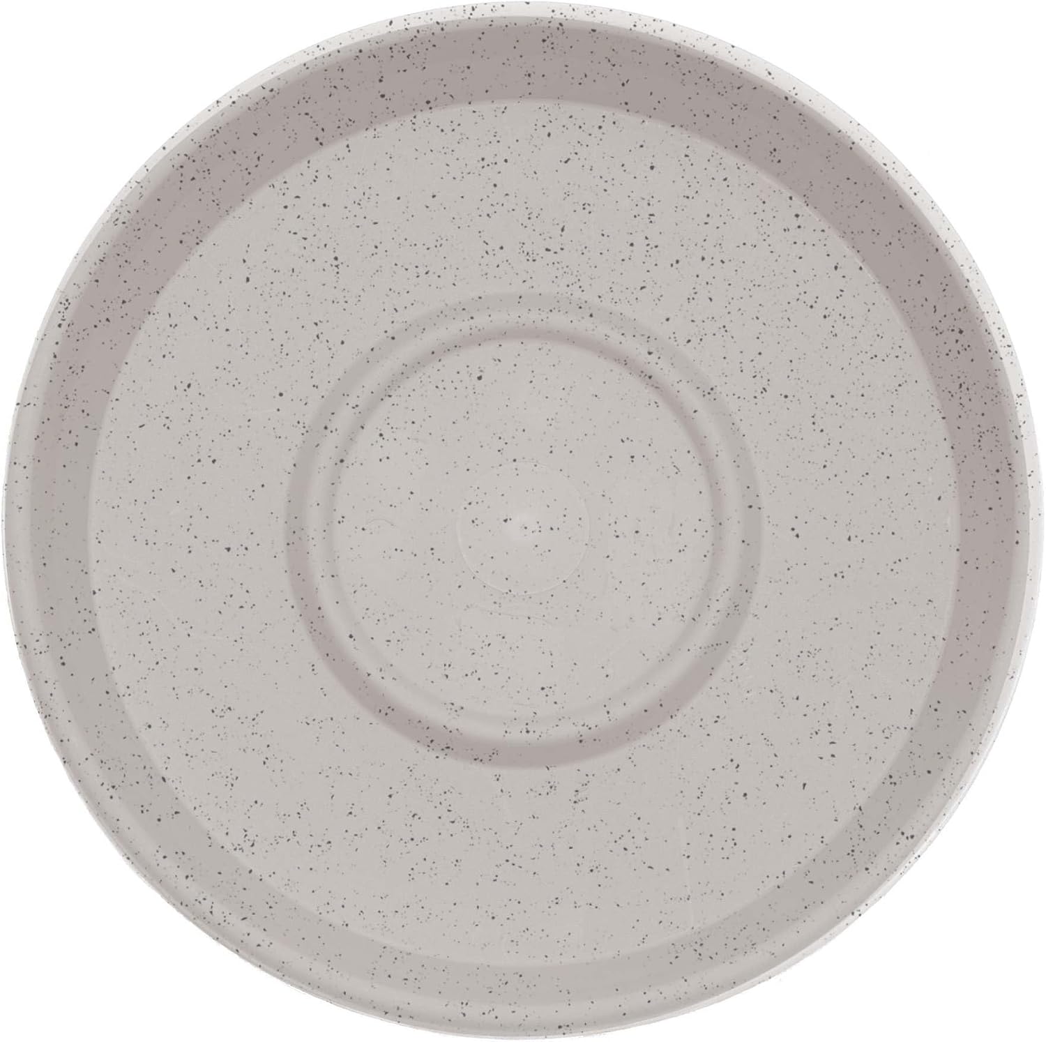 Bloem Terra Plastic Saucer Tray for 14" Terra Planter, Vanilla Bean, 2-Pack