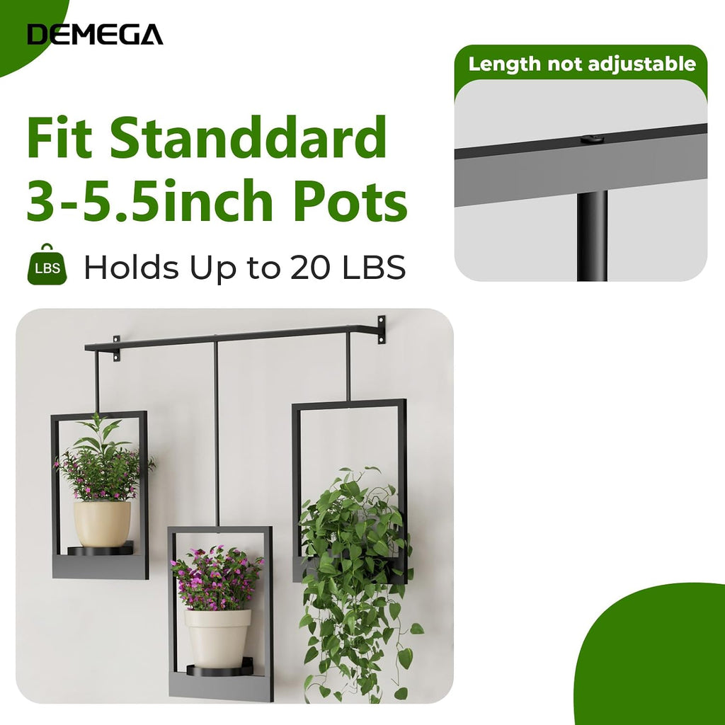Wall Planters for Indoor Plants Wall Plant Holder Frame Plant Wall Hanger Window Plant Hanger for Livingroom Entryway