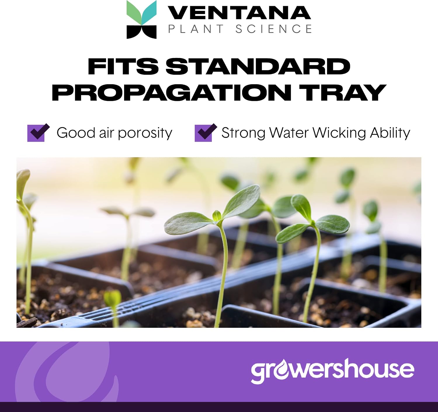 VPS OrganiPlug Hydroponic Seed Starter Plugs, 50 Pack, Rapid Root Planting Pods for Seedling, Clone, Cutting, Promotes