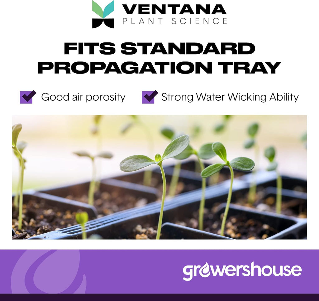 VPS OrganiPlug Hydroponic Seed Starter Plugs, 100 Pack, Rapid Root Planting Pods for Seedling, Clone, Cutting, Promotes