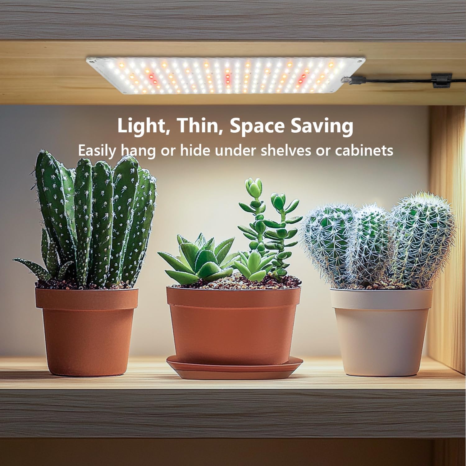 Aumtrly Seed Starting Grow Light, 552 LED Full Spectrum Plant Lamp 4 Panel | for Indoor Plants Growing, 6/12/16H Auto