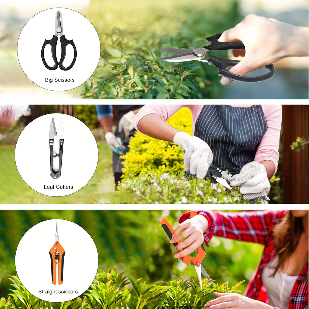 Bonsai Tools Set, 20 Pcs Gardening Succulent Tree Indoor Beginner Tool Kit, Include 262 Feet Bonsai Wire, 29.5"x29.5"