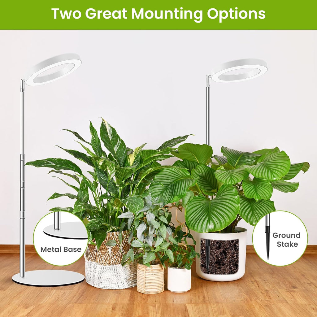 Kullsinss Grow Lights for Indoor Plants, 80 LEDs Full Spectrum Plant Lights for Indoor Growing with 2 Mounting Options