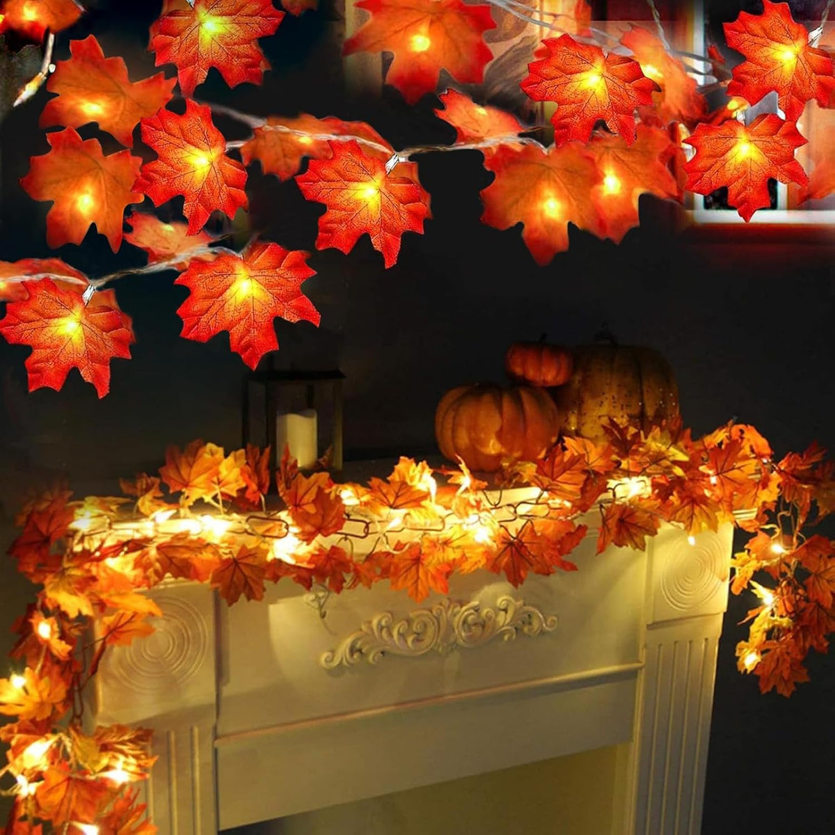 Moucuny 4 Pcs Fall Table Decor Pumpkin Spice Sign, Wooden Tiered Block Set