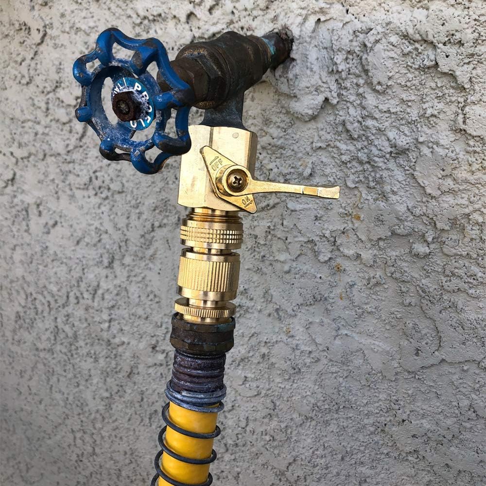 Garden Hose Quick Connector Water Hose Quick Connect ¾ inch GHT Brass Easy Connect Fitting Quick Connect Hose Fittings