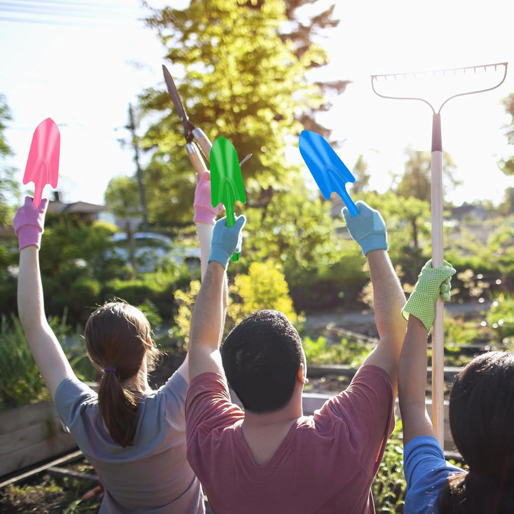 18 Pcs Small Garden Shovel Set, Hand Trowels for Gardening | Colorful Metal Mini Hand Shovels for Succulent Flower Soil
