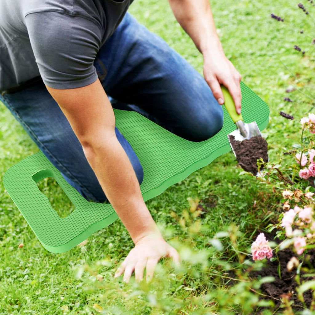PINGEUI 12 Pack 15.7x7x0.78 Inches Green Garden Kneeling Pad, Thick Garden Kneeler Pad Kneeling Mat, Garden Knee