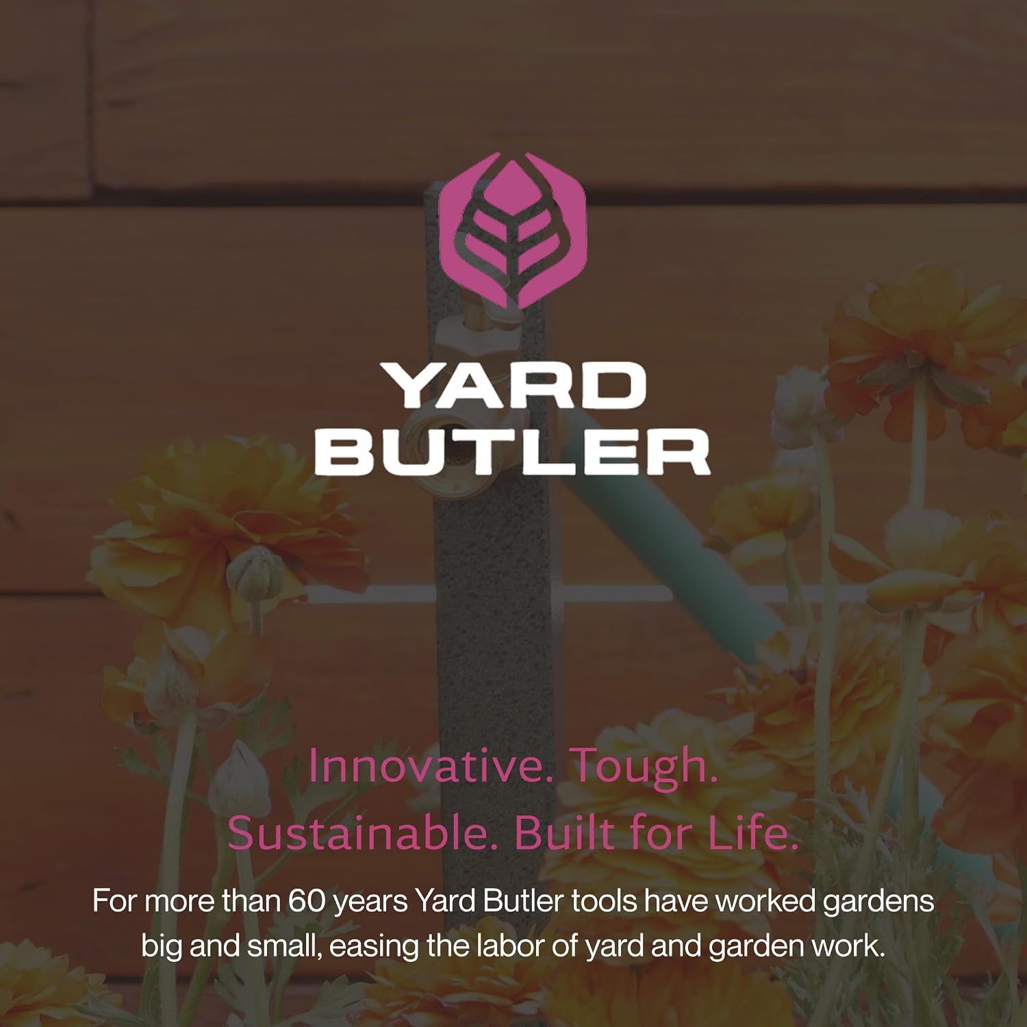 Yard Butler Garden Hose Bib Extender, Rust-Resistant, IHBE-6 | Durable Garden Hose Bib Extender, Keeps Hose Elevated