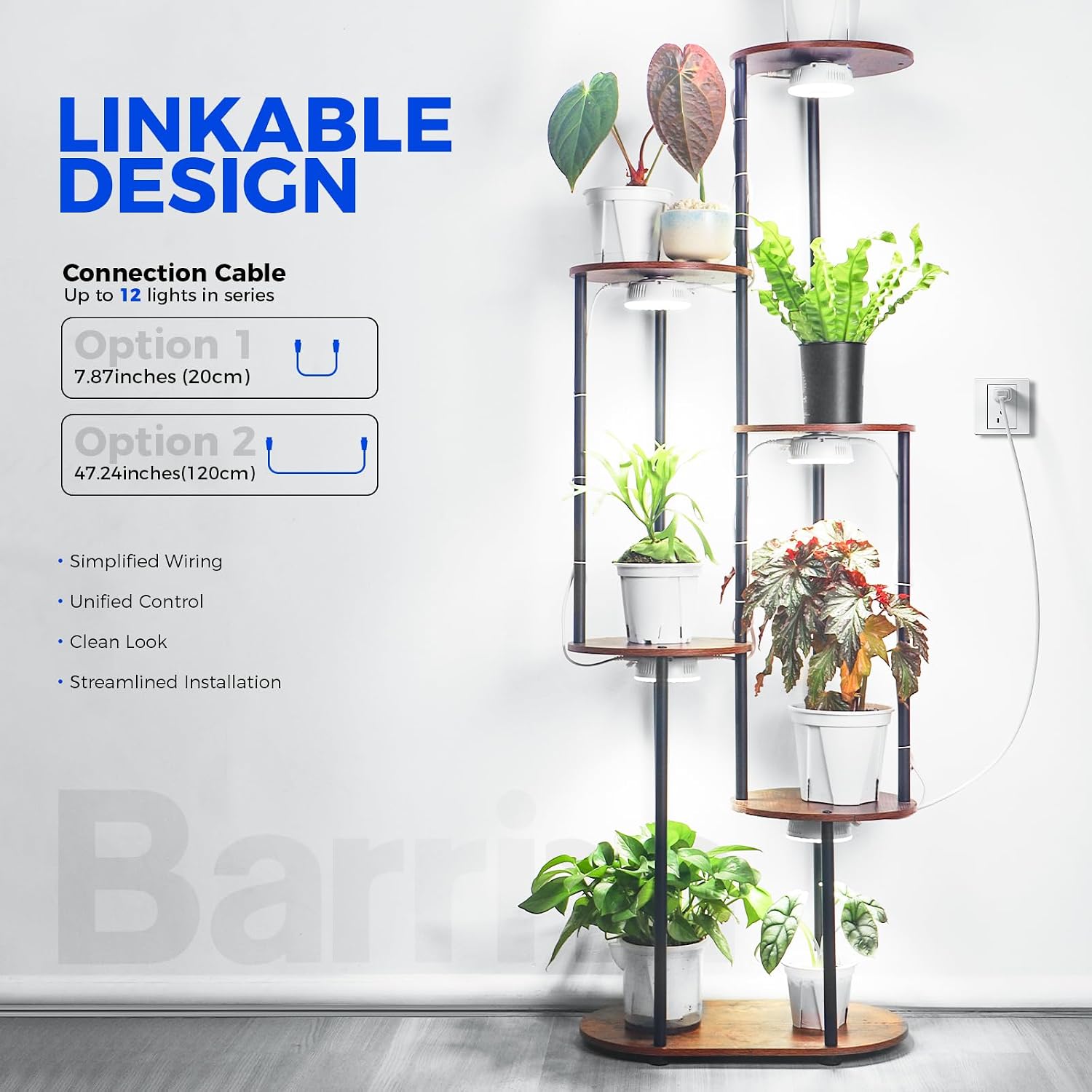 Barrina OG09 Puck Grow Light, 18W(2 x 9W), 5000K, Timer, 2 Packs, White | Full Spectrum Plant Light for Indoor Plants