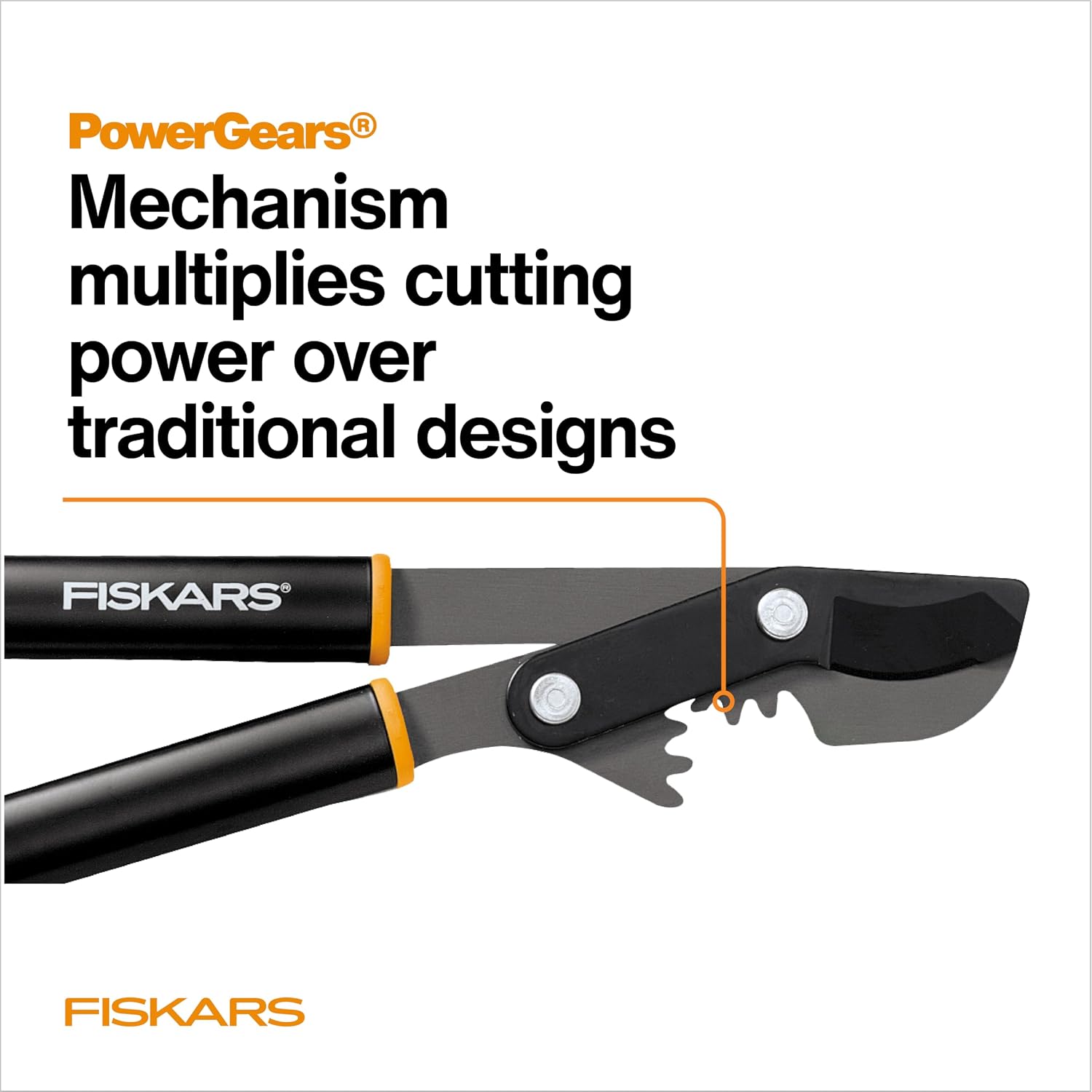 Fiskars 32” PowerGear Garden Bypass Loppers, Tree Trimmer, 2" Cut Capacity