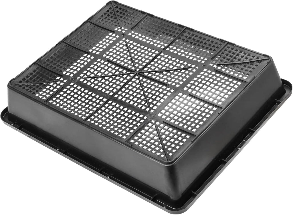 SINJEUN 15 Pack Mesh Bottom Seed Starter Trays, 15 x12 Inch Plastic Plant Tray Mesh Plant Germination Trays for