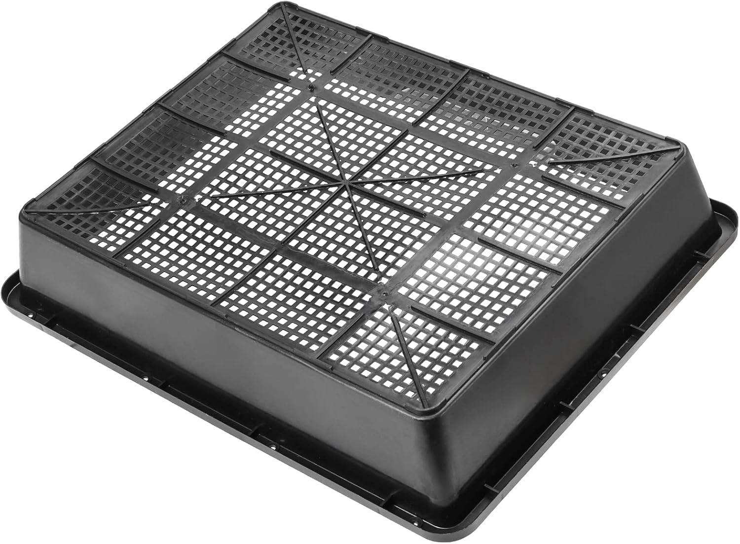 SINJEUN 15 Pack Mesh Bottom Seed Starter Trays, 15 x12 Inch Plastic Plant Tray Mesh Plant Germination Trays for