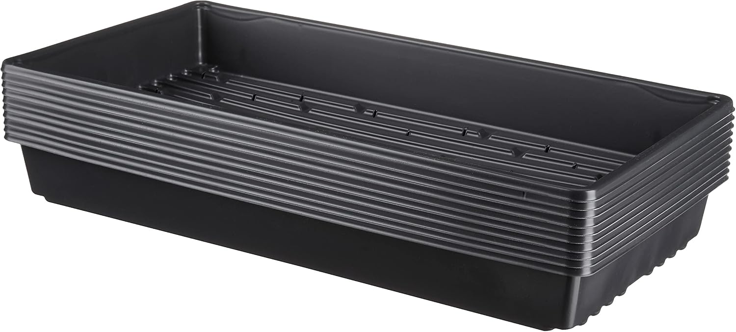 1020 Plant Trays with Holes, 10 Pack