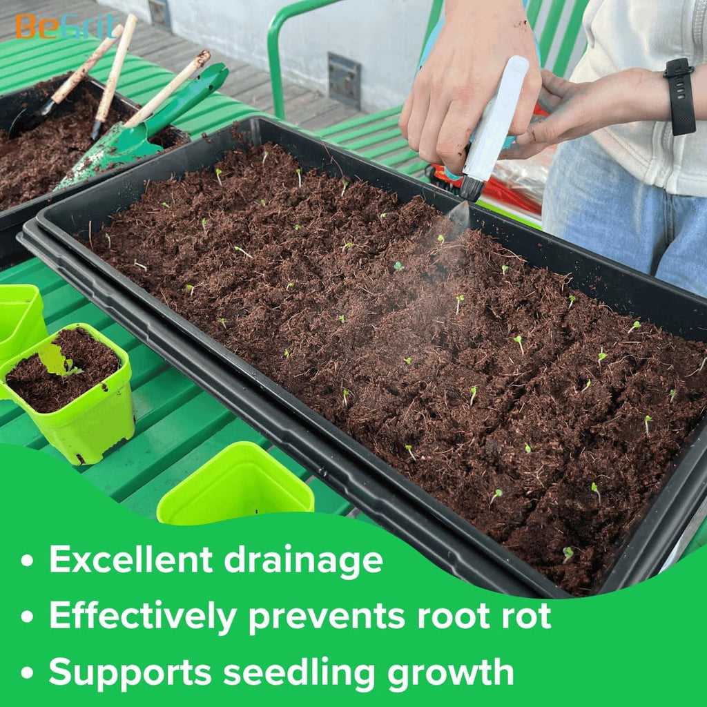 BeGrit 1020 Mesh Bottom Trays with Holes for Seed Starting Germination