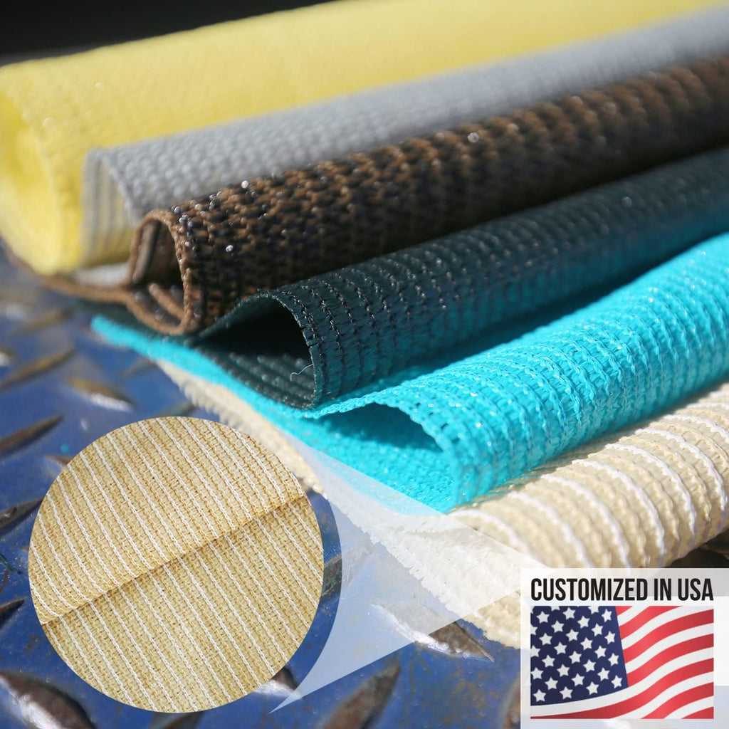 E&K Sunrise 12' x 2' Sun Shade Fabric Roll Outdoor Sun Shade Cloth Pergola Cover for Backyard Garden Patio Deck