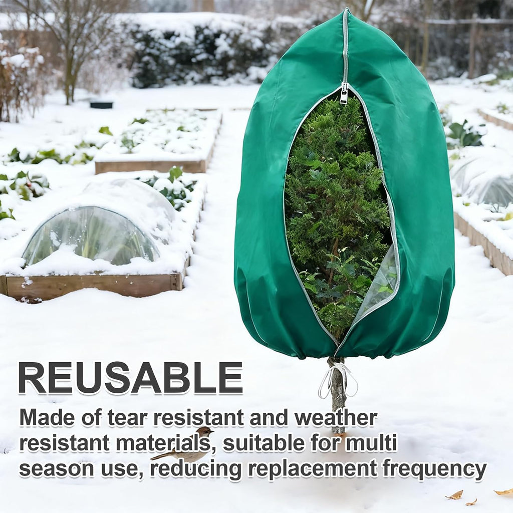2 PCS 47.2 x 70.8 Inches Plant Covers Freeze Protection, 2.2oz/yd² Frost Cloth for Outdoor Plants with