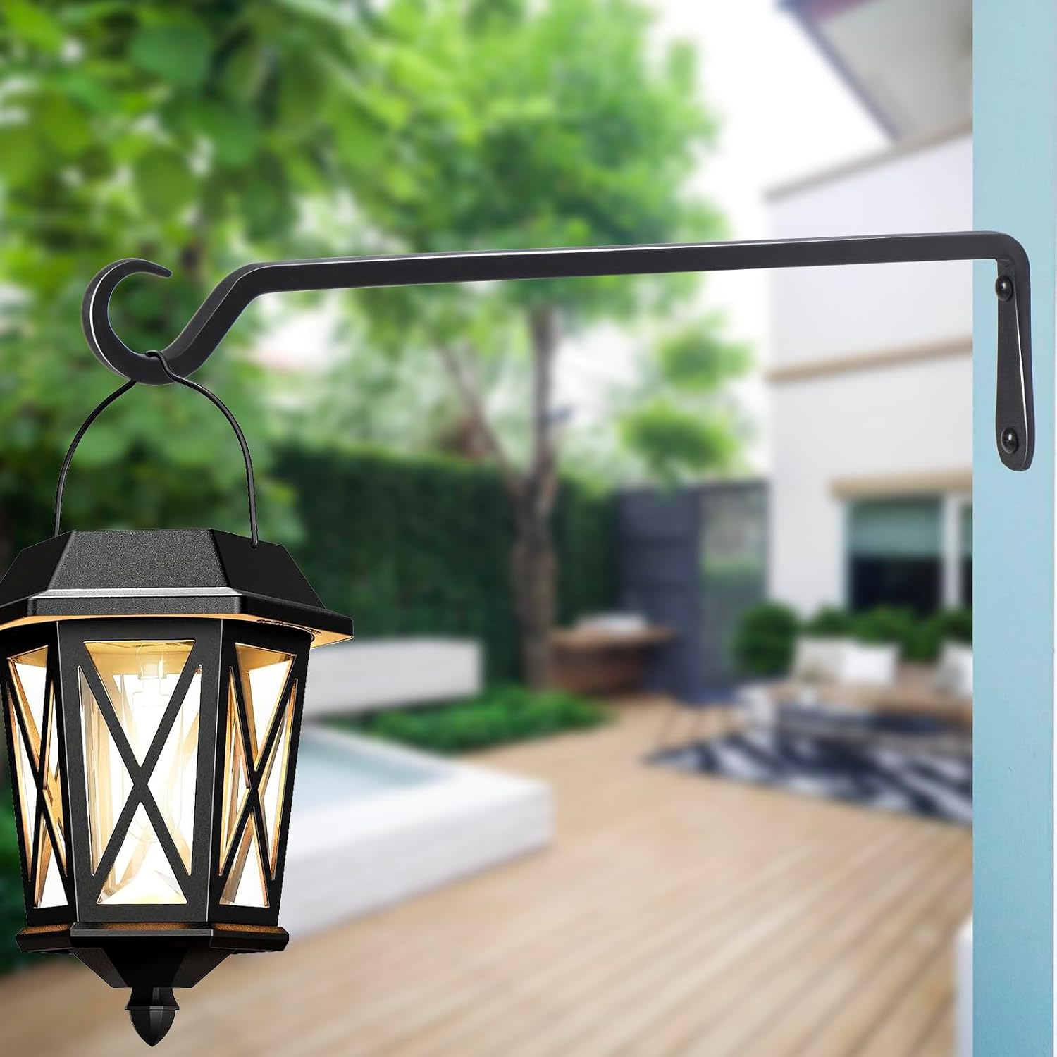 16 inch Plant Hanger, Sturdy Hanging Plant Bracket Outdoor, Hanging Plant Wall Hook Heavy Duty, for Hanging Bird