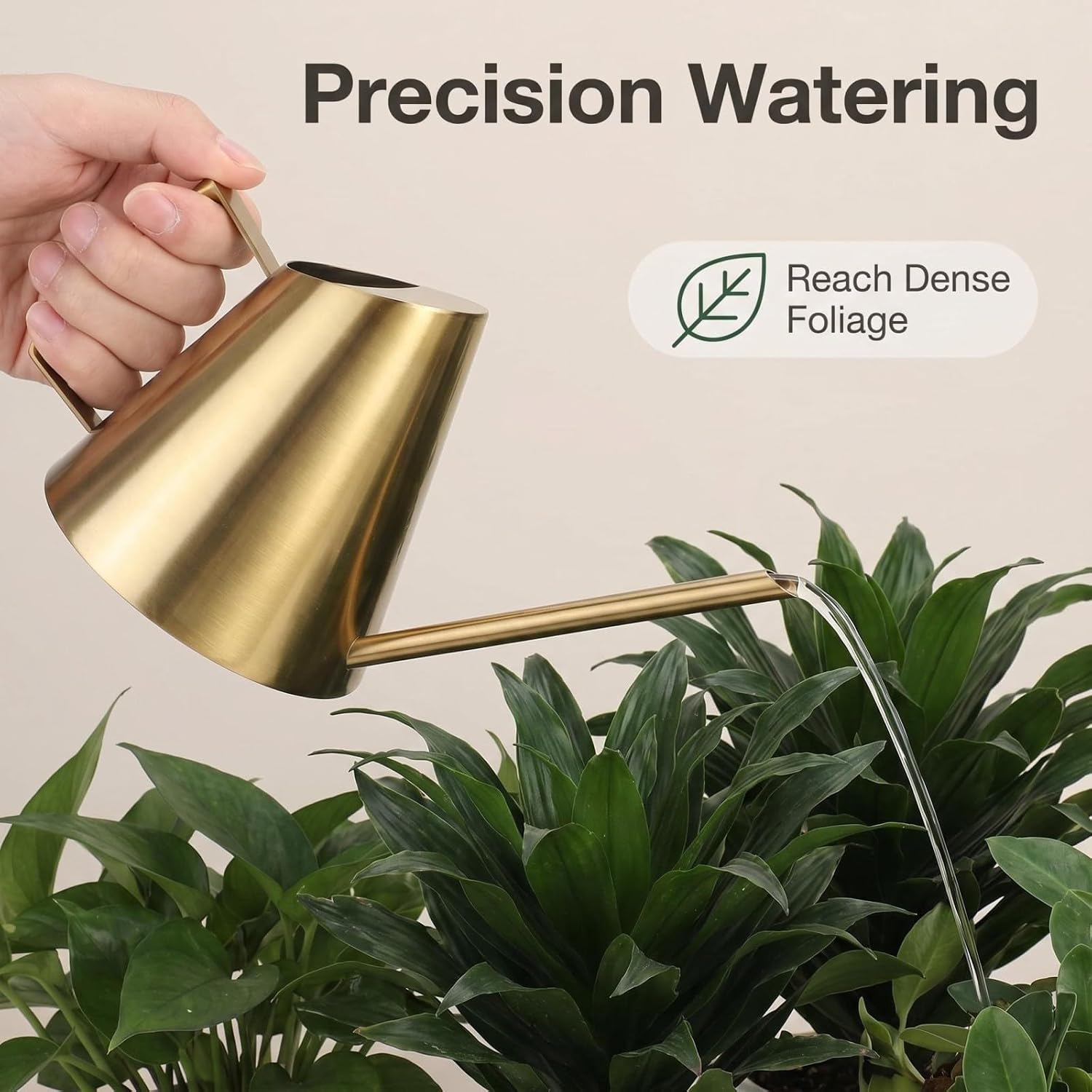 13.6 oz Watering Can Indoor Plants Stainless Steel Plant Waterer Watering Pot Sprinkle Pot Garden Flowers Plants Flower