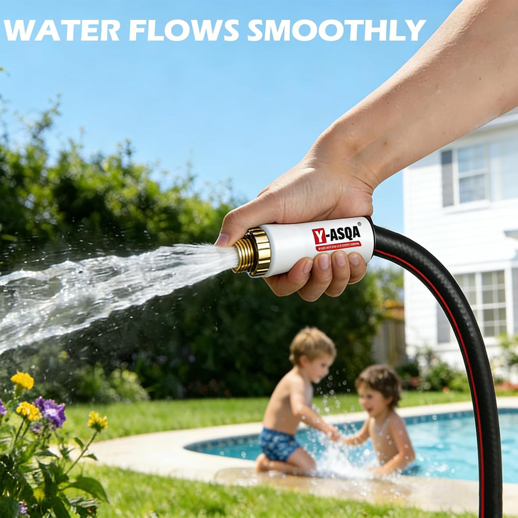 YASQA 100FT Extra Long Heavy Duty Garden & Water Hose - Commercial Grade for Homeowners & Large Properties, Kink-Free
