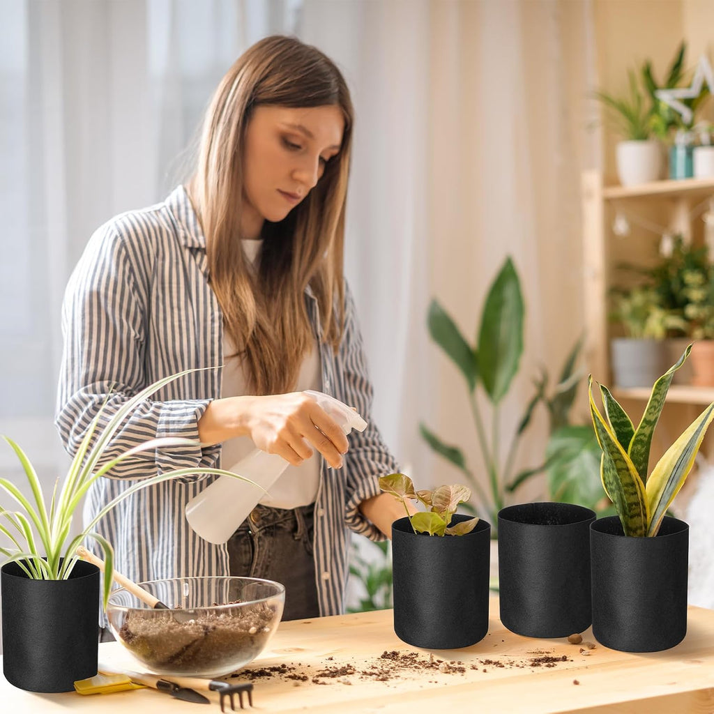 20 Pcs 1/2 Gallon Aeration Fabric Pot Plant Grow Bag Small Grow Bags for Seed Starting Soil Transplant Home Garden