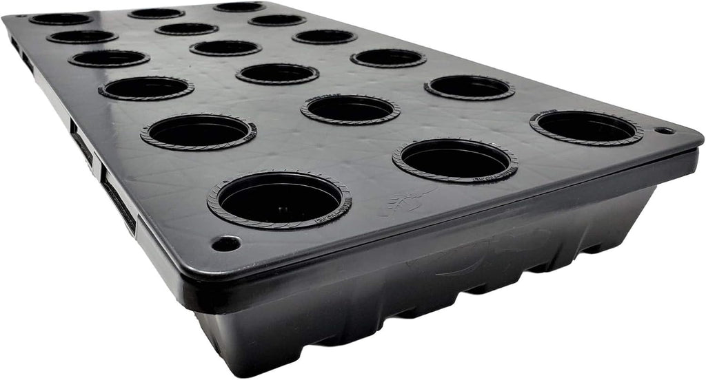 1020 Net Pot Trays 18 Hole | 5 Pack | Hydroponic Growing in 1020 Seed Trays