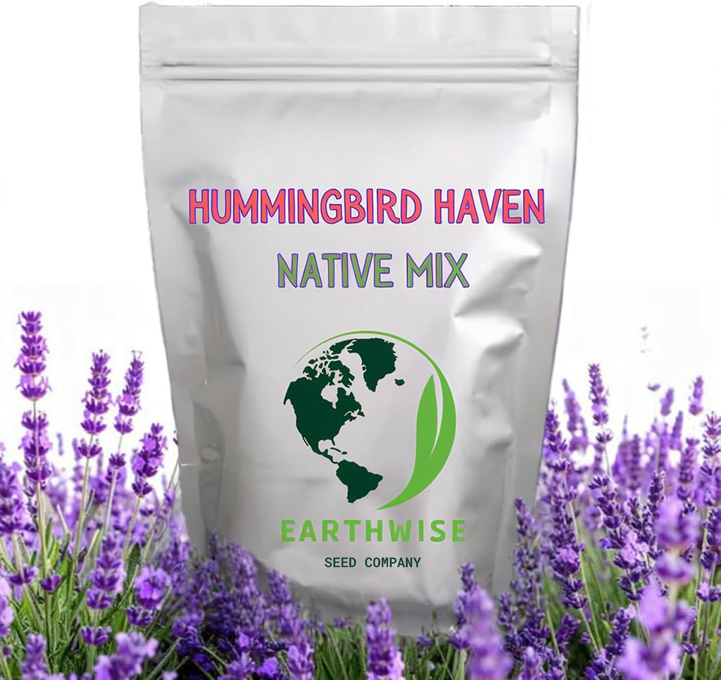 Earthwise Hummingbird Haven Wildflower Seed Mix - 1/2 lb, 1,200 sq ft | Attracts Hummingbirds, Nectar-Rich Blooms