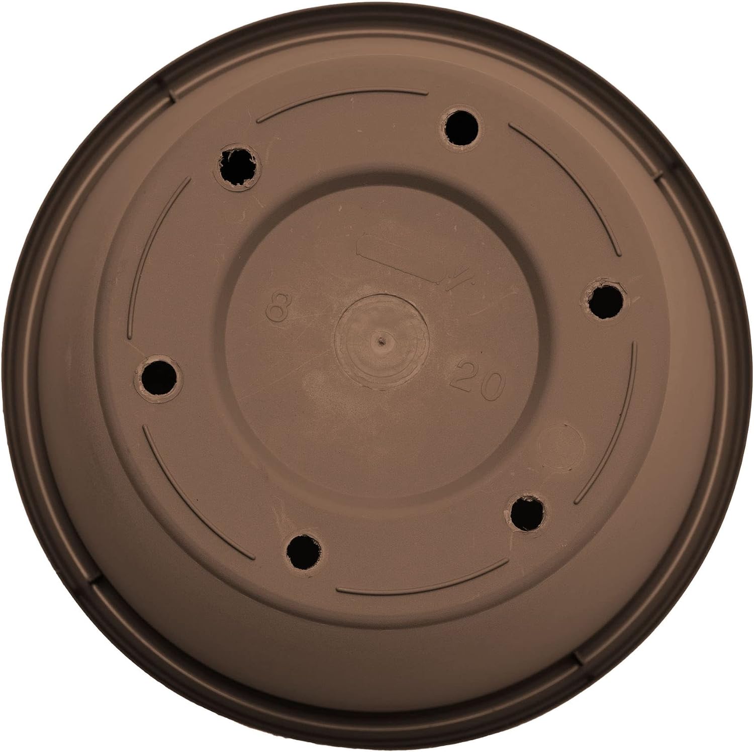 Bloem Terra Pot Round Planter: 14" - Chocolate - Matte Finish, Durable Resin, Traditional Style Pot, for Indoor and
