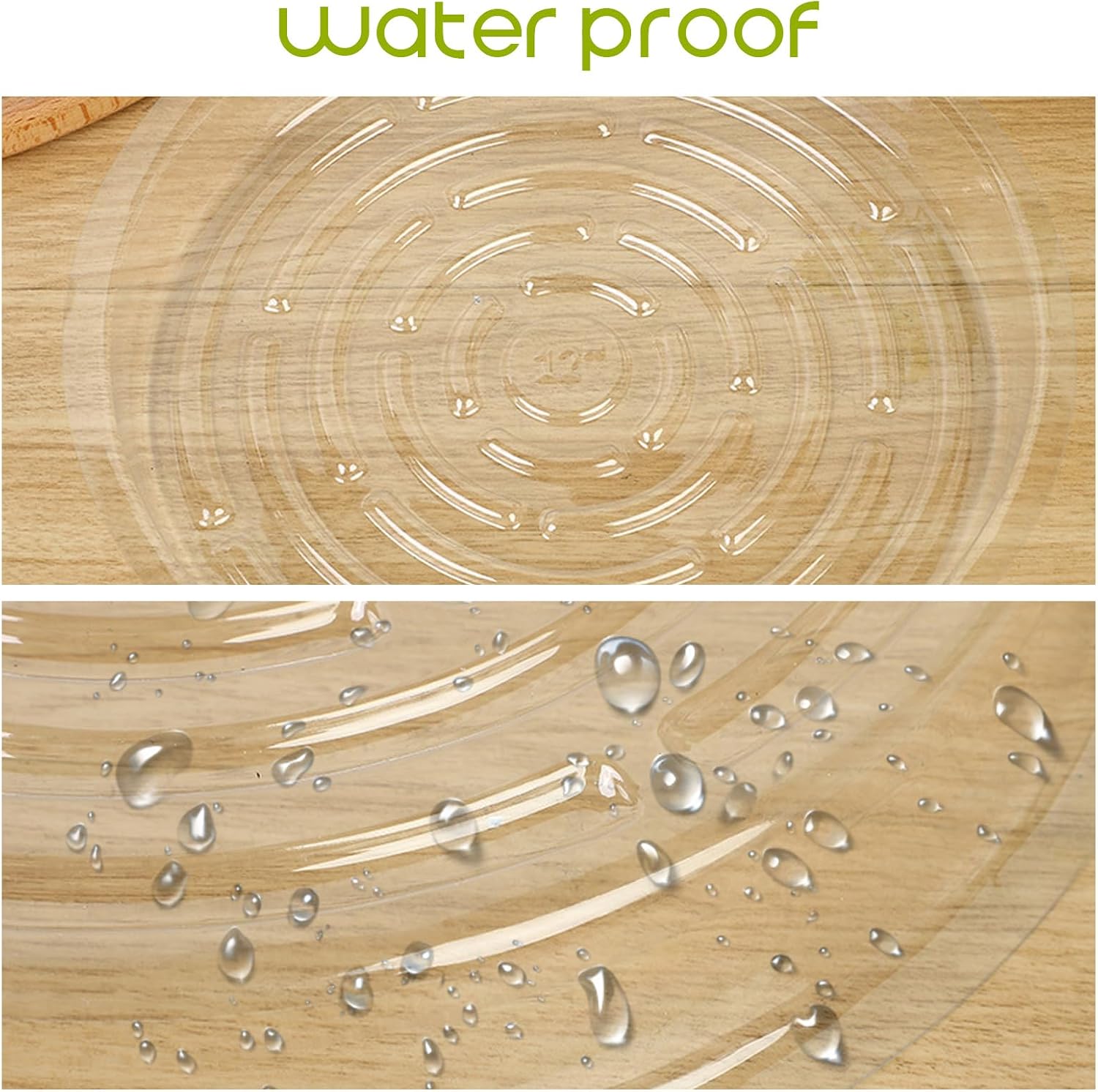 100 Pack Plastic Plant Saucers 6 Inch Clear Plant Water Trays | Durable Plastic Flower Pot Saucers, Plant Drip Trays