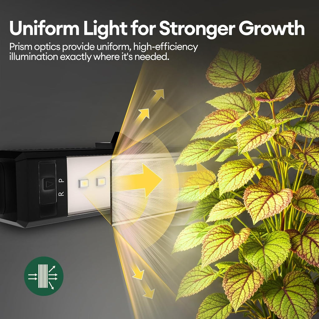 Grow Lights for Indoor Plants, Tunable Spectrum 1FT LED Growing Lamp 56W (8 x 7W), T5 Grow Light Strip for Seed