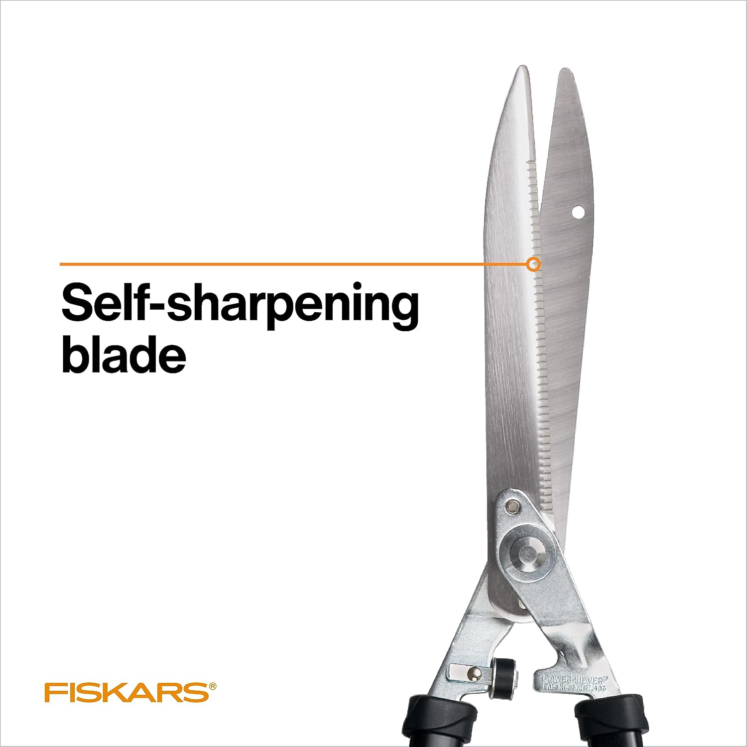 Fiskars 25"-33" Power-Lever Extendable Garden Hedge Shears, 10” Blades