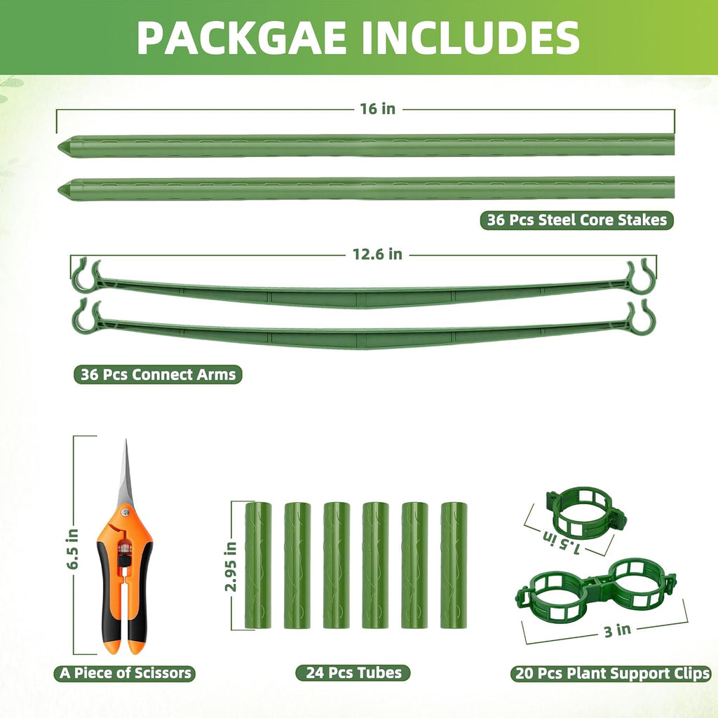 EWPJDK 4-Pack Tomato Cage for Garden Plant Support 48 INCH Garden Stakes Adjustable Tomato Cage for Climbing Plants