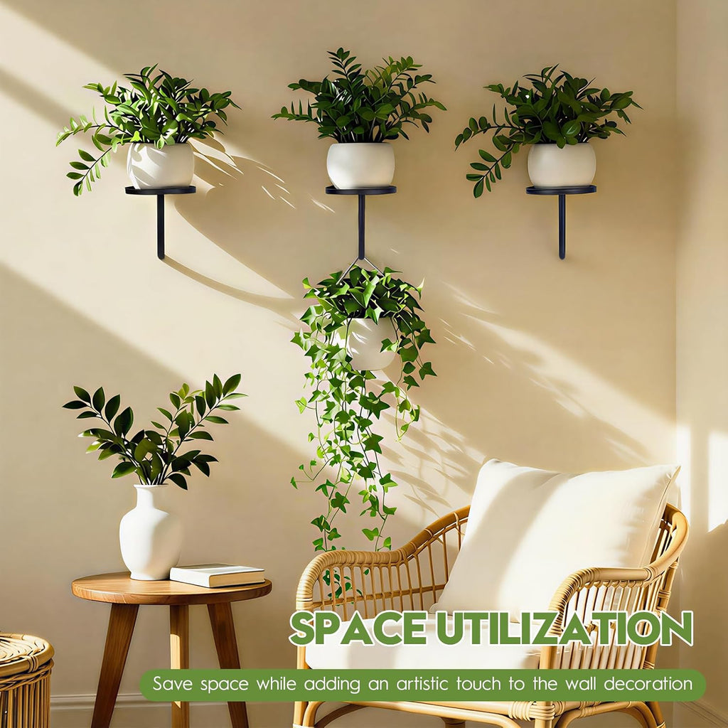 Wall Plant Holder and Hanging Planters for Indoor Plants,Plant Hangers for Indoor Wall Decor and Outdoor Plant Stand(3
