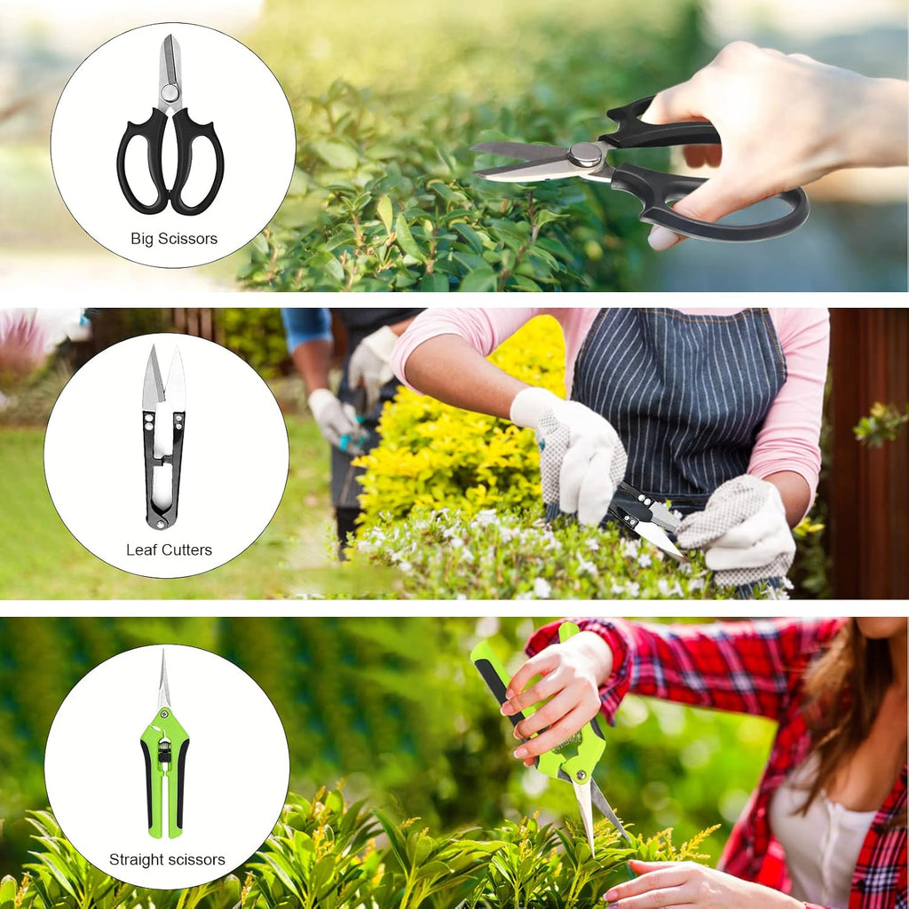 Bonsai Tree Kit, 20 Pcs Gardening Succulent Tools Set, Bonsai Tool Kit Include 262 Feet Bonsai Wire, 29.5"x29.5" Plant