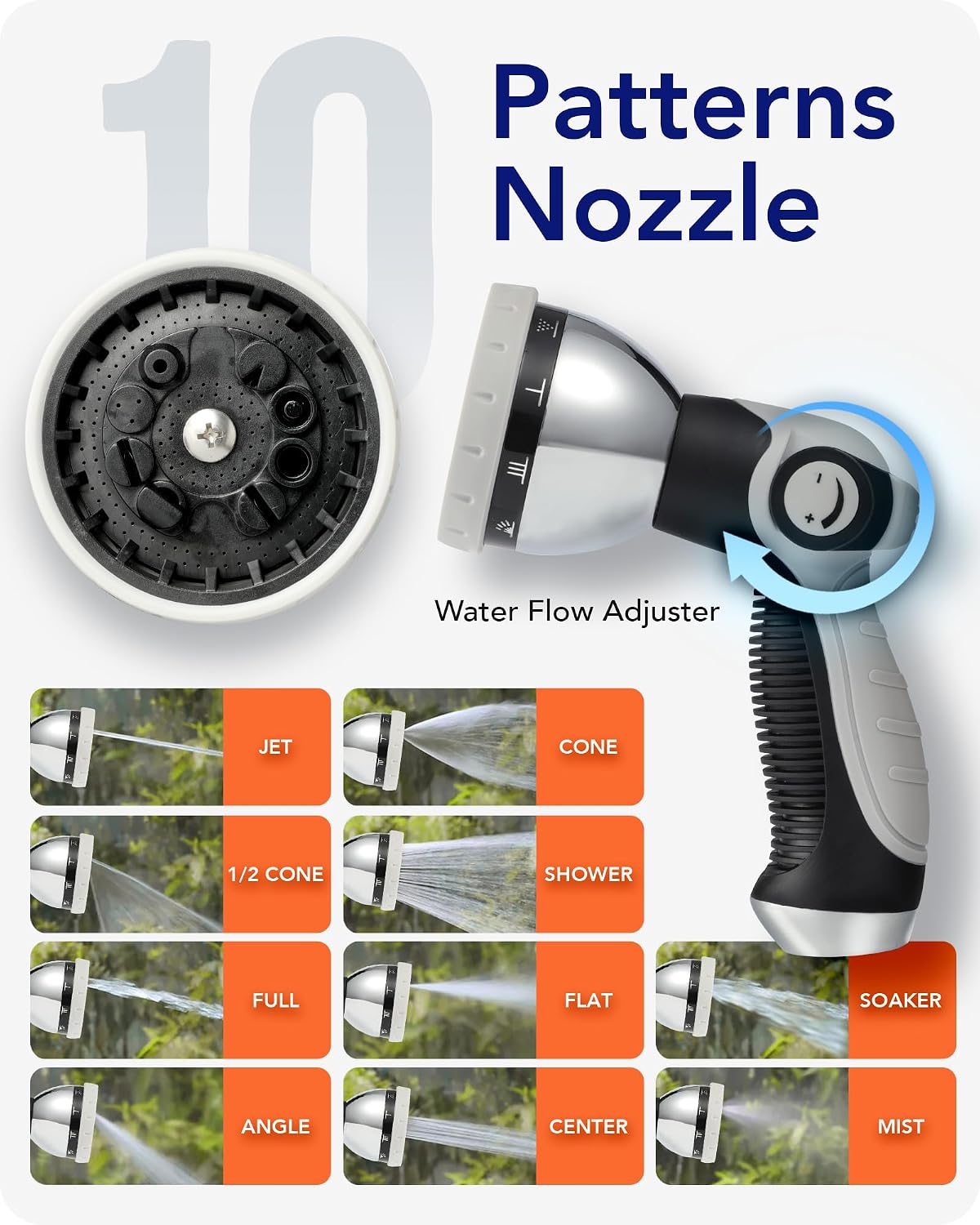Retractable Hose Reel 5/8"x 110ft, Retractable Garden Hose | UV Resistant Automatic Slow Self Retract Hose Reel