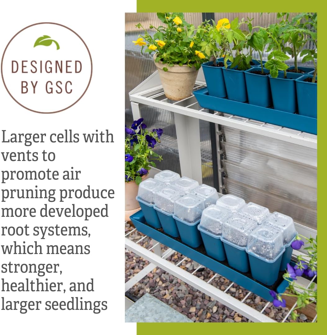 Gardener's Supply Company Gardener's Best® XL Seed Starting Kit | Durable and Reusable Self-Watering Deep Root Seed