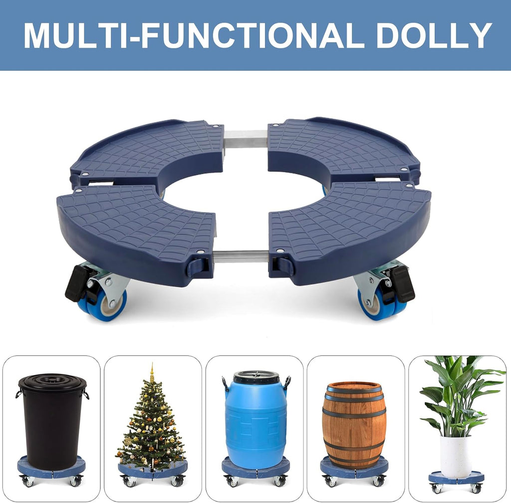 W B D WEIBIDA Plant Caddy with Wheels Heavy Duty 440lbs Capacity, Adjustable 15-21 Inch Rolling Plant Stand Indoor