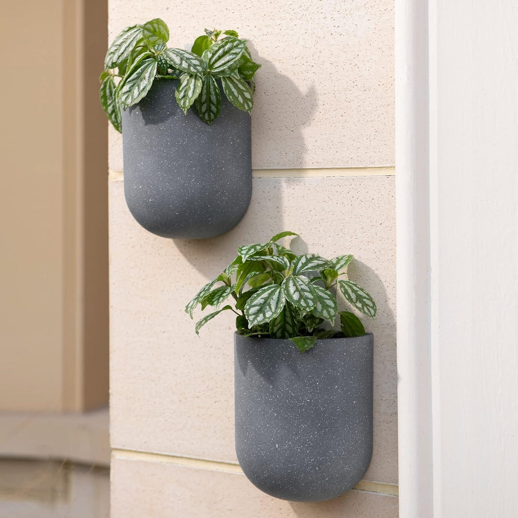 LA JOLIE MUSE Wall Planters for Indoor Plants, Hanging Flower Pots, 2 Pack | Wall Hanging Plantesr, Decorative Wall