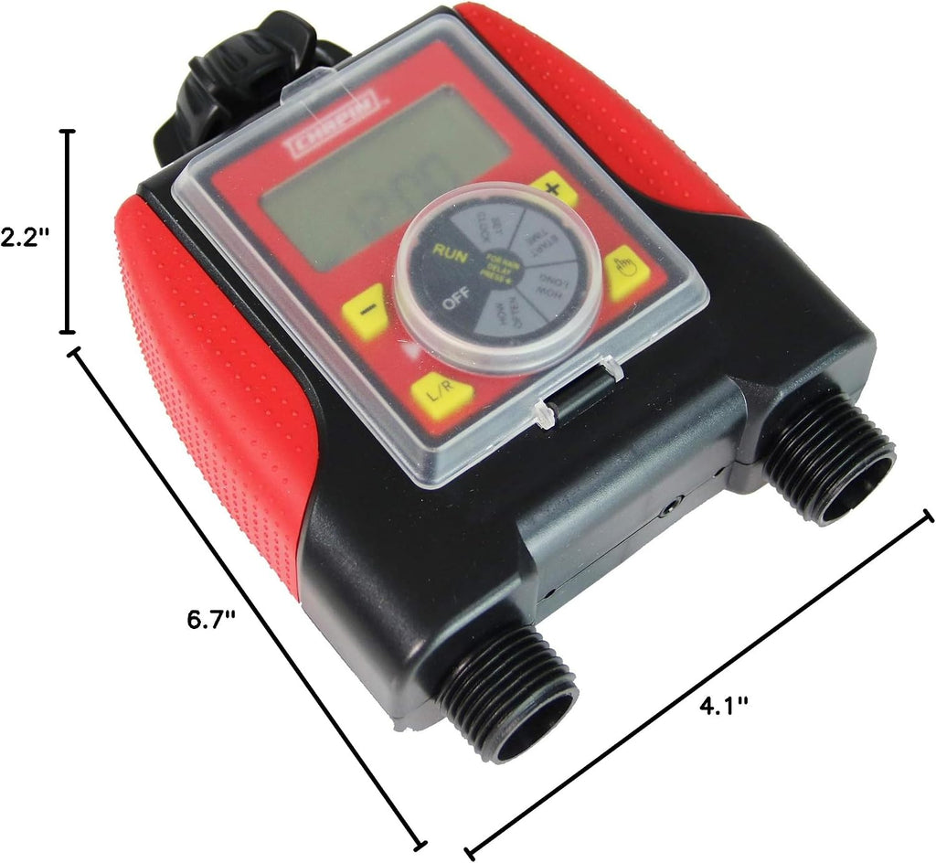 Chapin 41003 Dual Zone Water Timer with Water Resistant Construction, Numerous Options for Frequency of