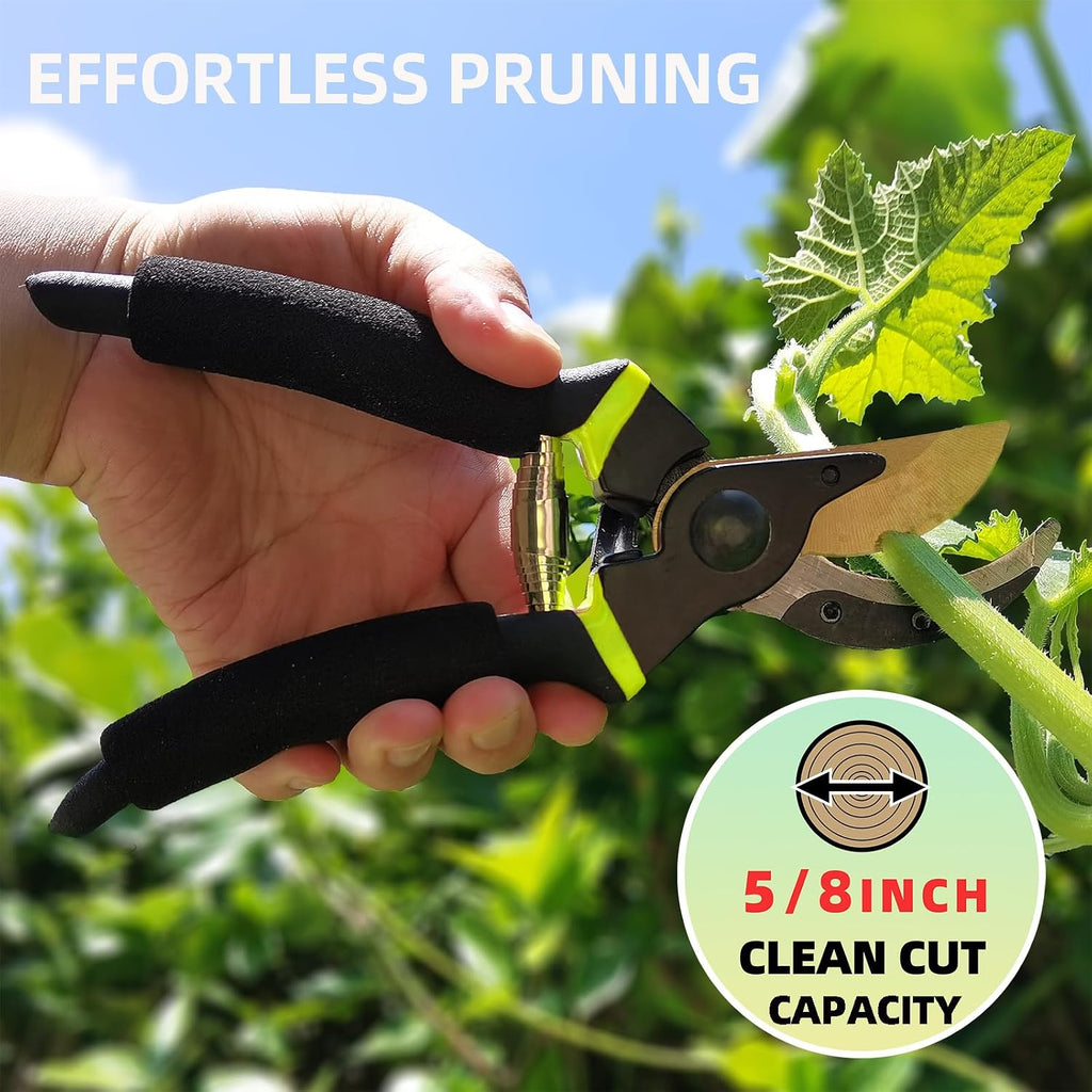 YRTSH Loppers Hedge Clippers & Pruners Combo Set 3-Piece Hedge Shears | Sharp Tree Trimmer Branch Cutter for Yard, Lawn