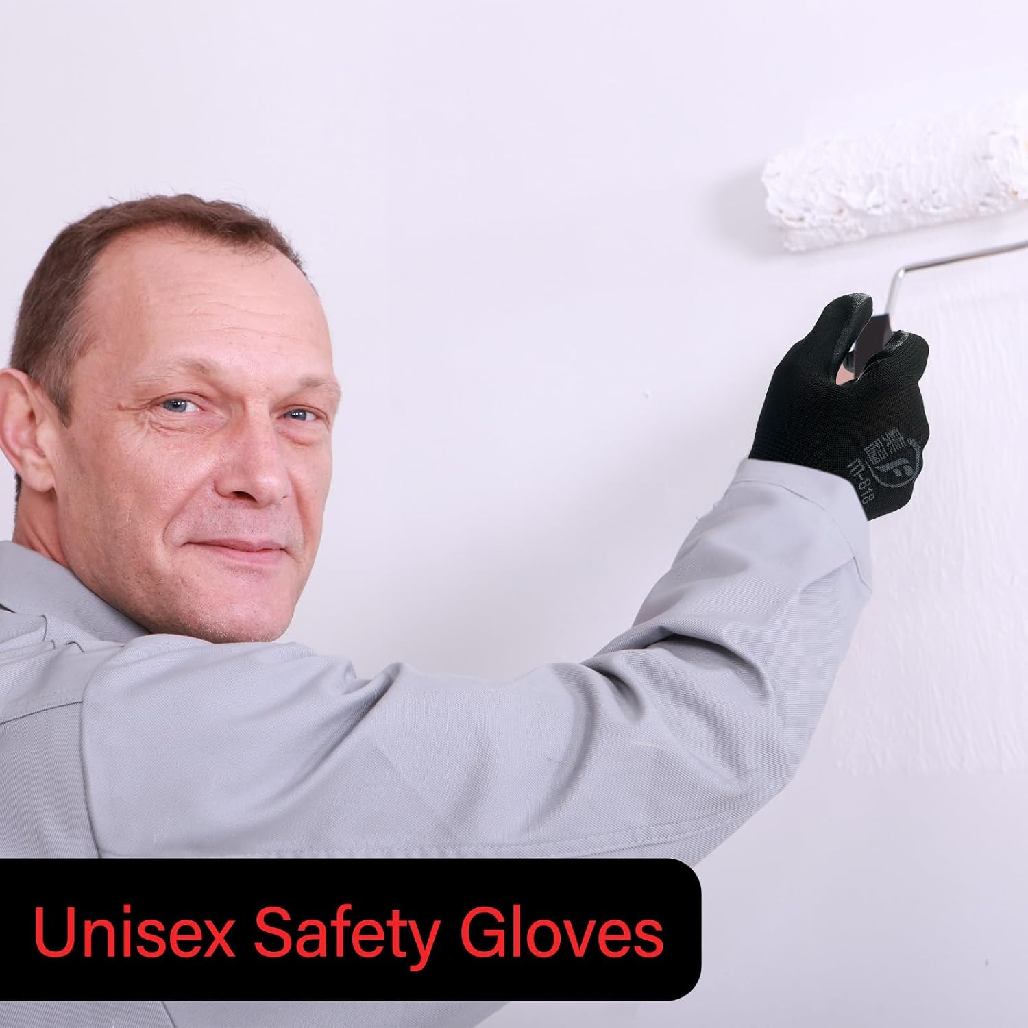 90 Pairs Gardening Gloves Bulk for Men Women Breathable Rubber Coated Safety Garden Work Gloves 9.1 Inch Working Gloves