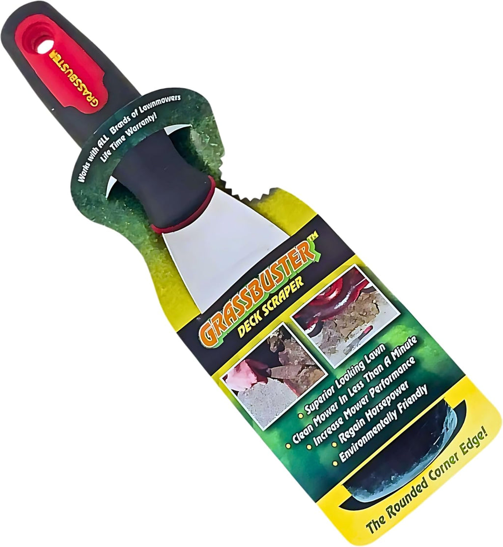 Mo Deck Lawn Mower A Nonstick Spray with Scraper Tool – Pressurized, Deters Grass & Clipping Buildup, Reduces Clumping