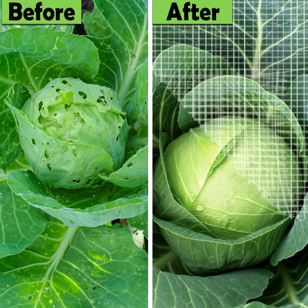 Garden Pest Netting, 10x50Ft Insect Barrier Plant Covers Net | Ultra Fine Mesh Protection Netting for Vegetable Fruits